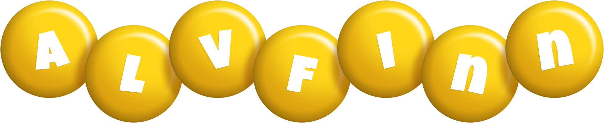 Alvfinn candy-yellow logo