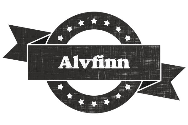 Alvfinn grunge logo
