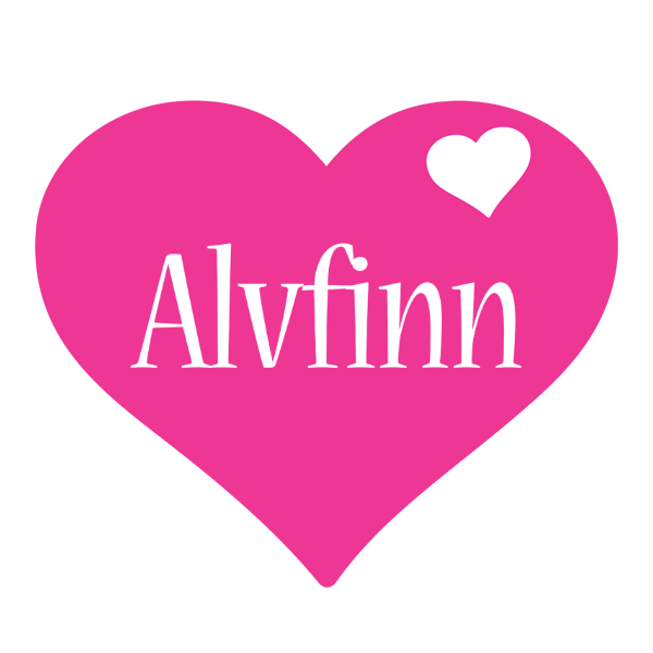 Alvfinn love-heart logo