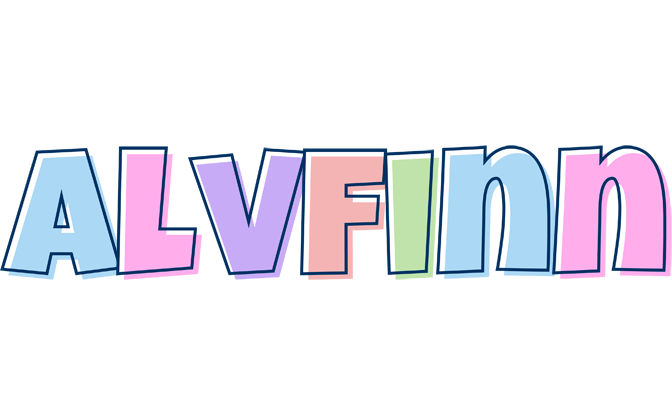 Alvfinn pastel logo