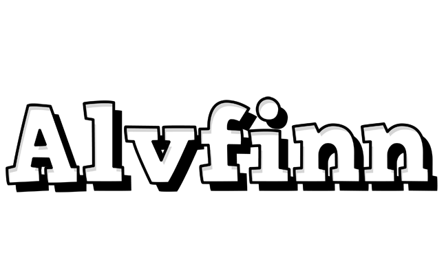 Alvfinn snowing logo
