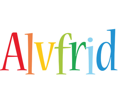 Alvfrid birthday logo