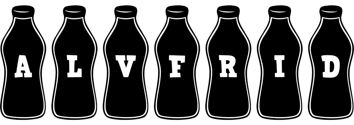 Alvfrid bottle logo