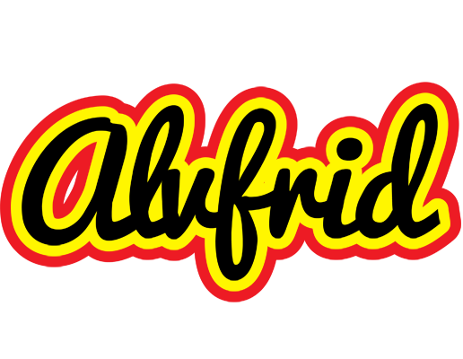 Alvfrid flaming logo