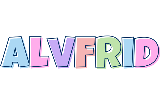 Alvfrid pastel logo