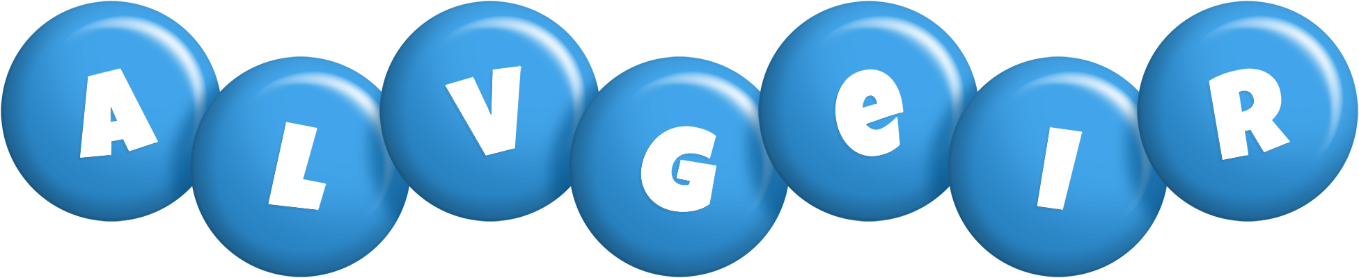 Alvgeir candy-blue logo