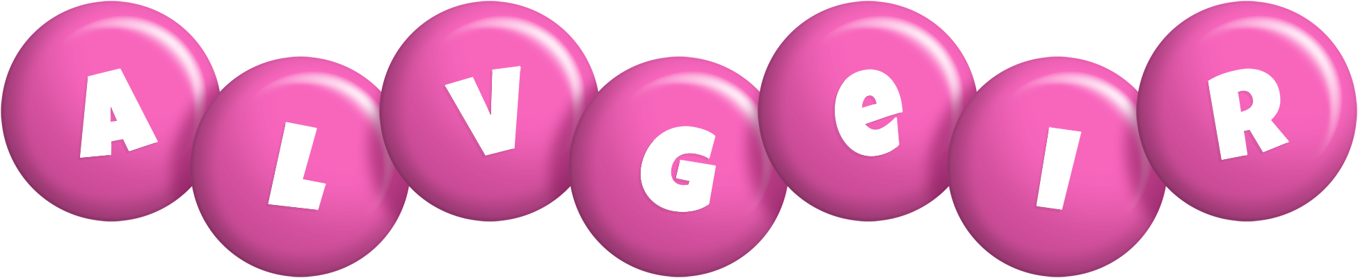Alvgeir candy-pink logo