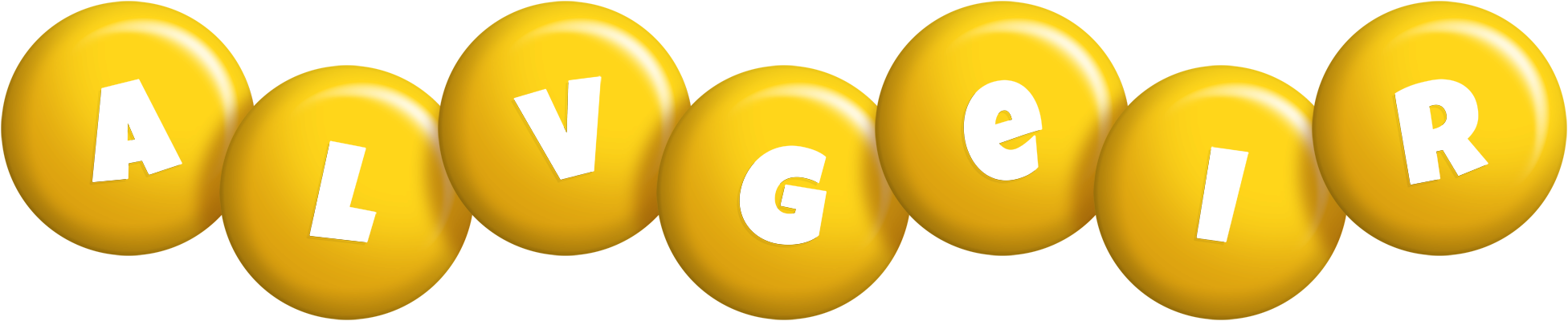 Alvgeir candy-yellow logo