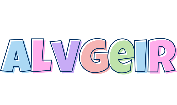 Alvgeir pastel logo