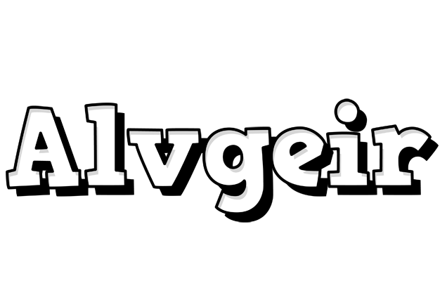 Alvgeir snowing logo