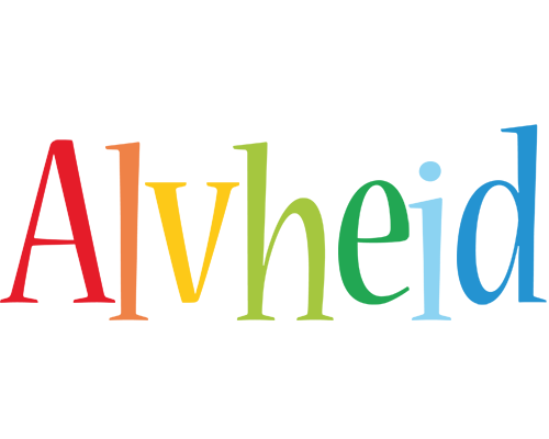 Alvheid birthday logo