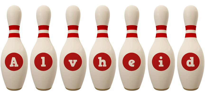 Alvheid bowling-pin logo