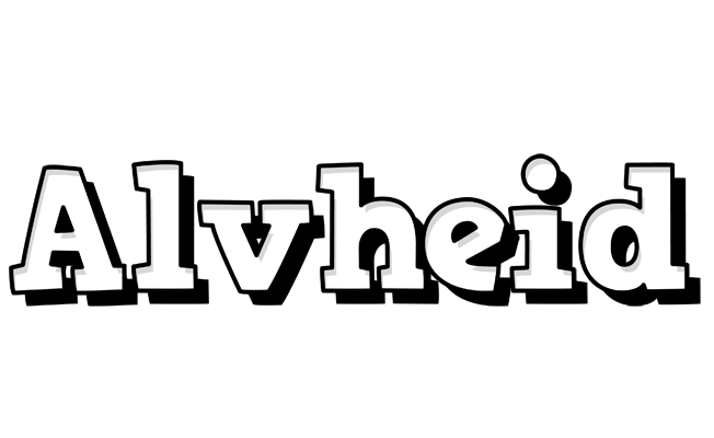 Alvheid snowing logo