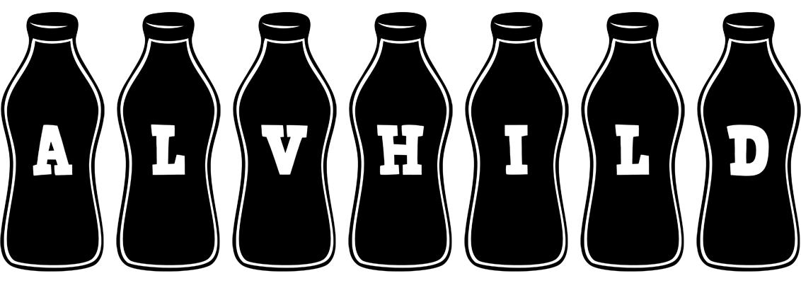 Alvhild bottle logo