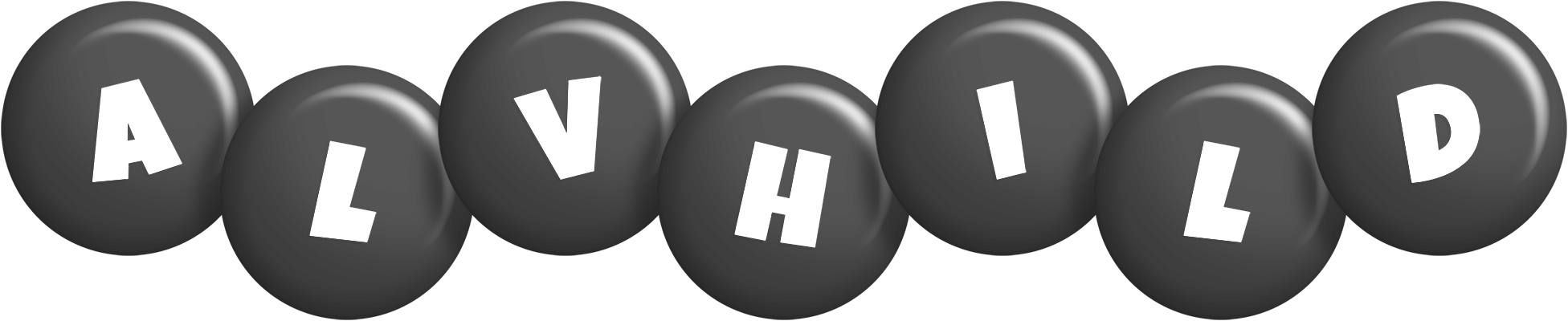 Alvhild candy-black logo