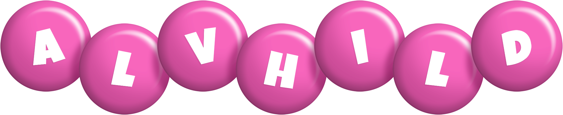 Alvhild candy-pink logo