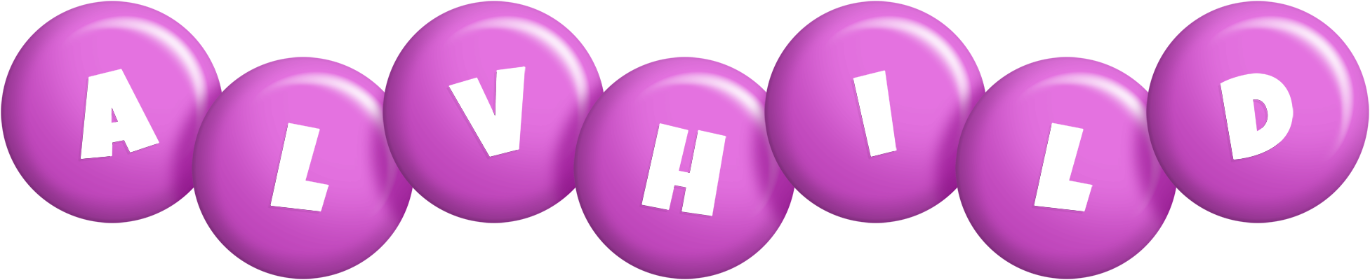 Alvhild candy-purple logo