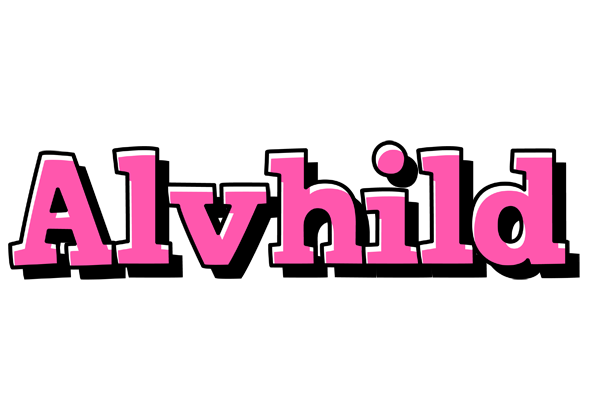 Alvhild girlish logo