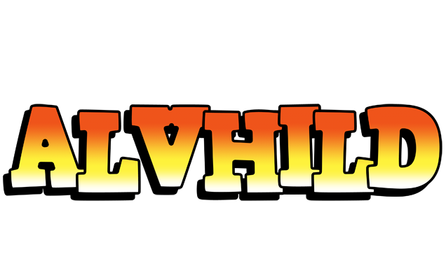 Alvhild sunset logo