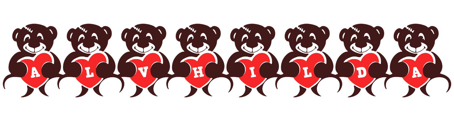 Alvhilda bear logo