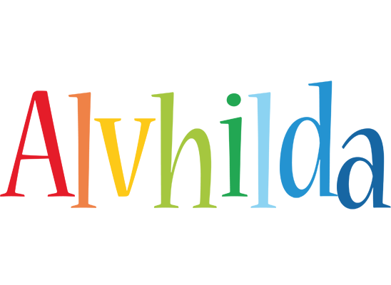 Alvhilda birthday logo