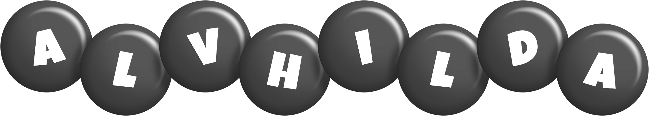 Alvhilda candy-black logo