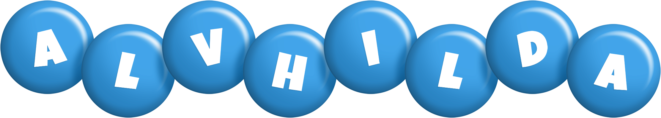 Alvhilda candy-blue logo