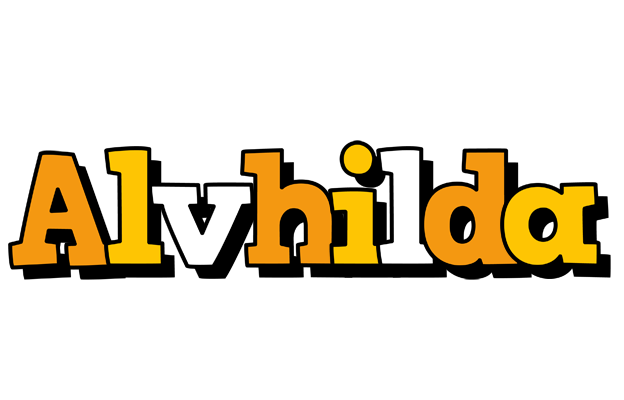 Alvhilda cartoon logo