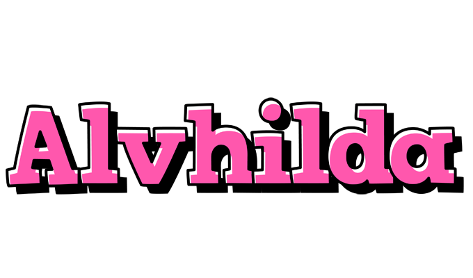 Alvhilda girlish logo