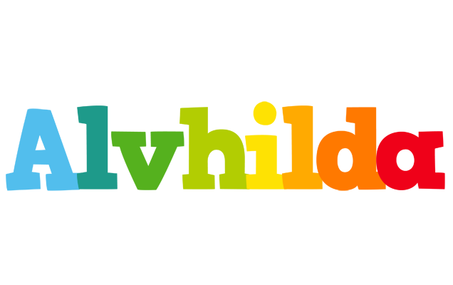 Alvhilda rainbows logo