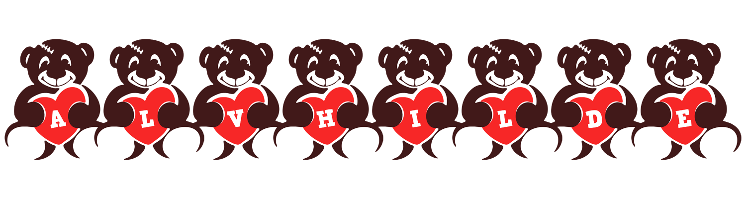 Alvhilde bear logo