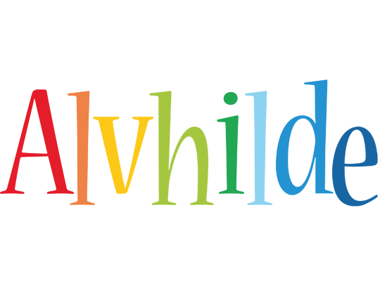 Alvhilde birthday logo