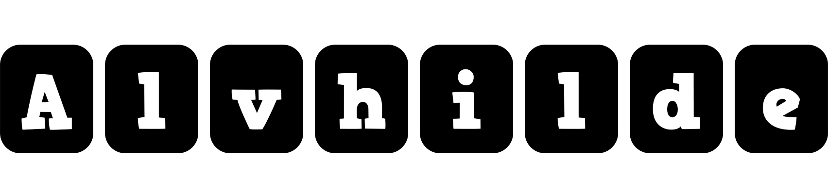 Alvhilde box logo