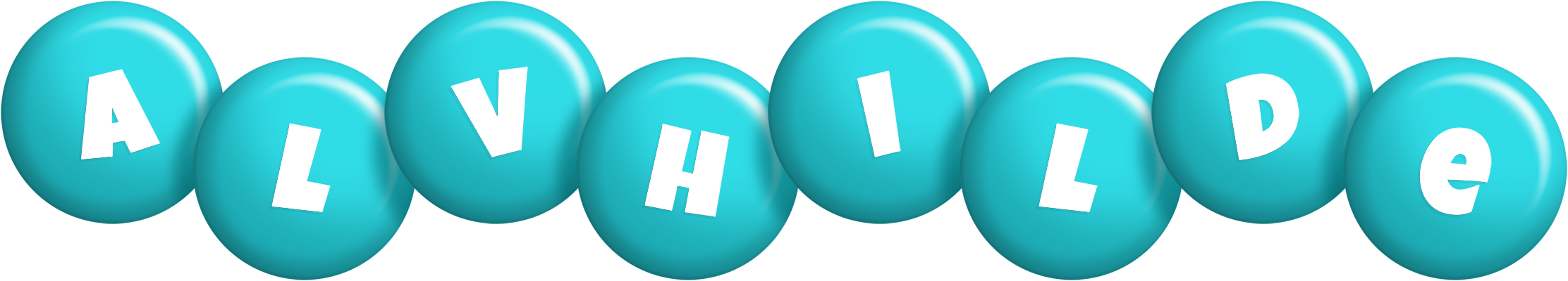 Alvhilde candy-azur logo