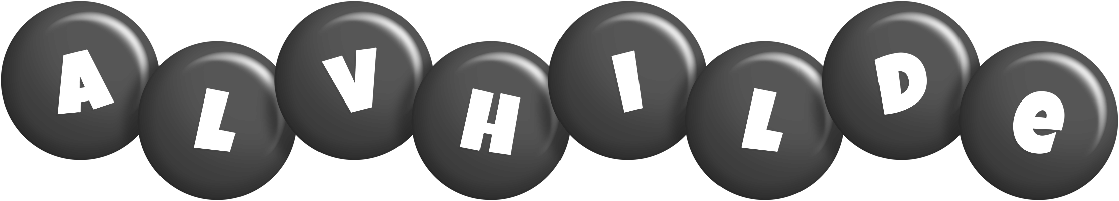 Alvhilde candy-black logo