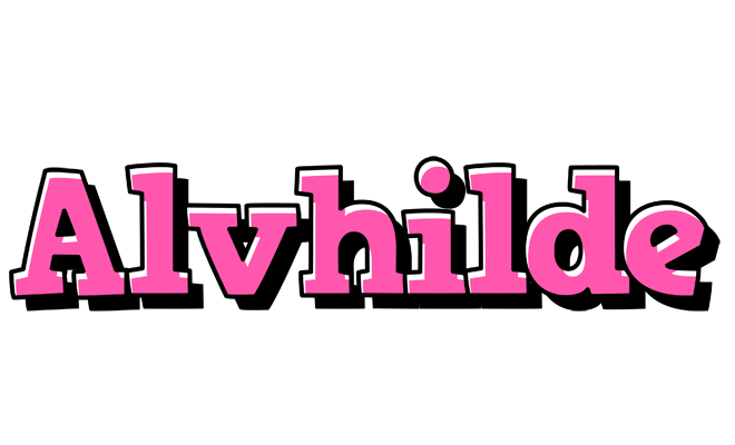 Alvhilde girlish logo