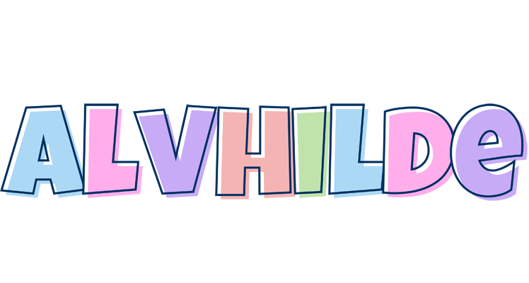 Alvhilde pastel logo