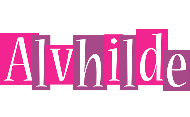 Alvhilde whine logo