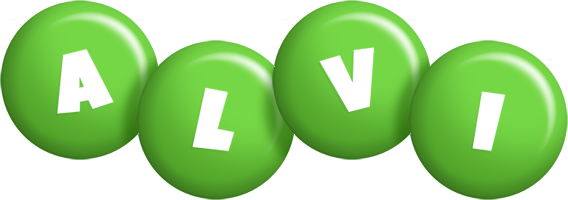 Alvi candy-green logo