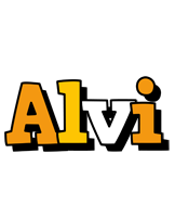 Alvi cartoon logo