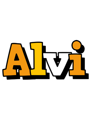 Alvi cartoon logo