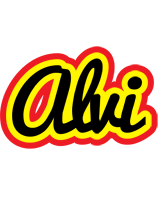 Alvi flaming logo