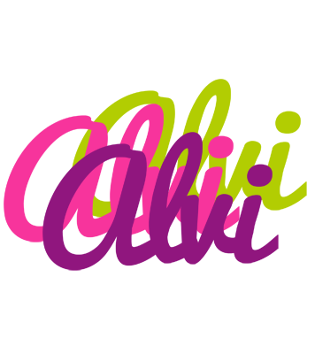 Alvi flowers logo