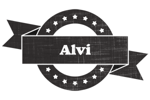 Alvi grunge logo