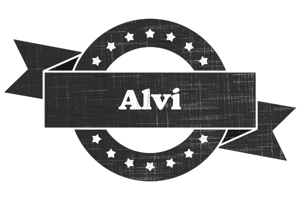 Alvi grunge logo