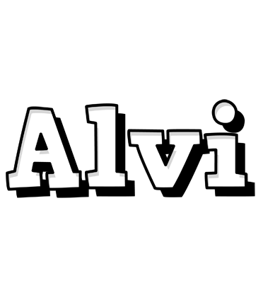 Alvi snowing logo