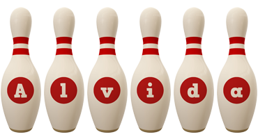 Alvida bowling-pin logo