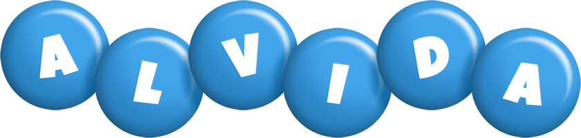 Alvida candy-blue logo