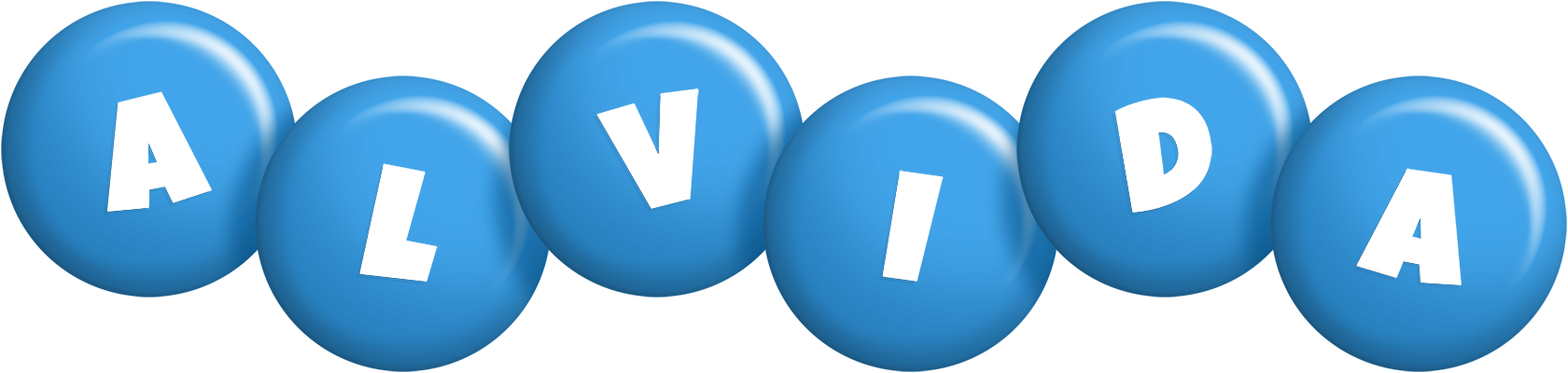 Alvida candy-blue logo