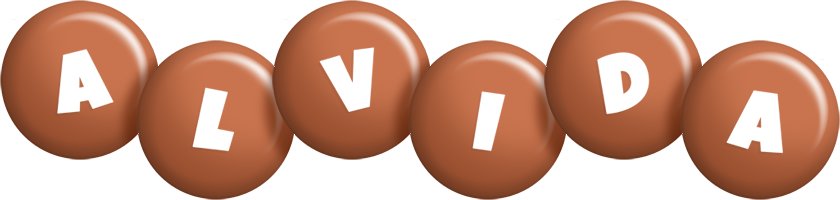 Alvida candy-brown logo